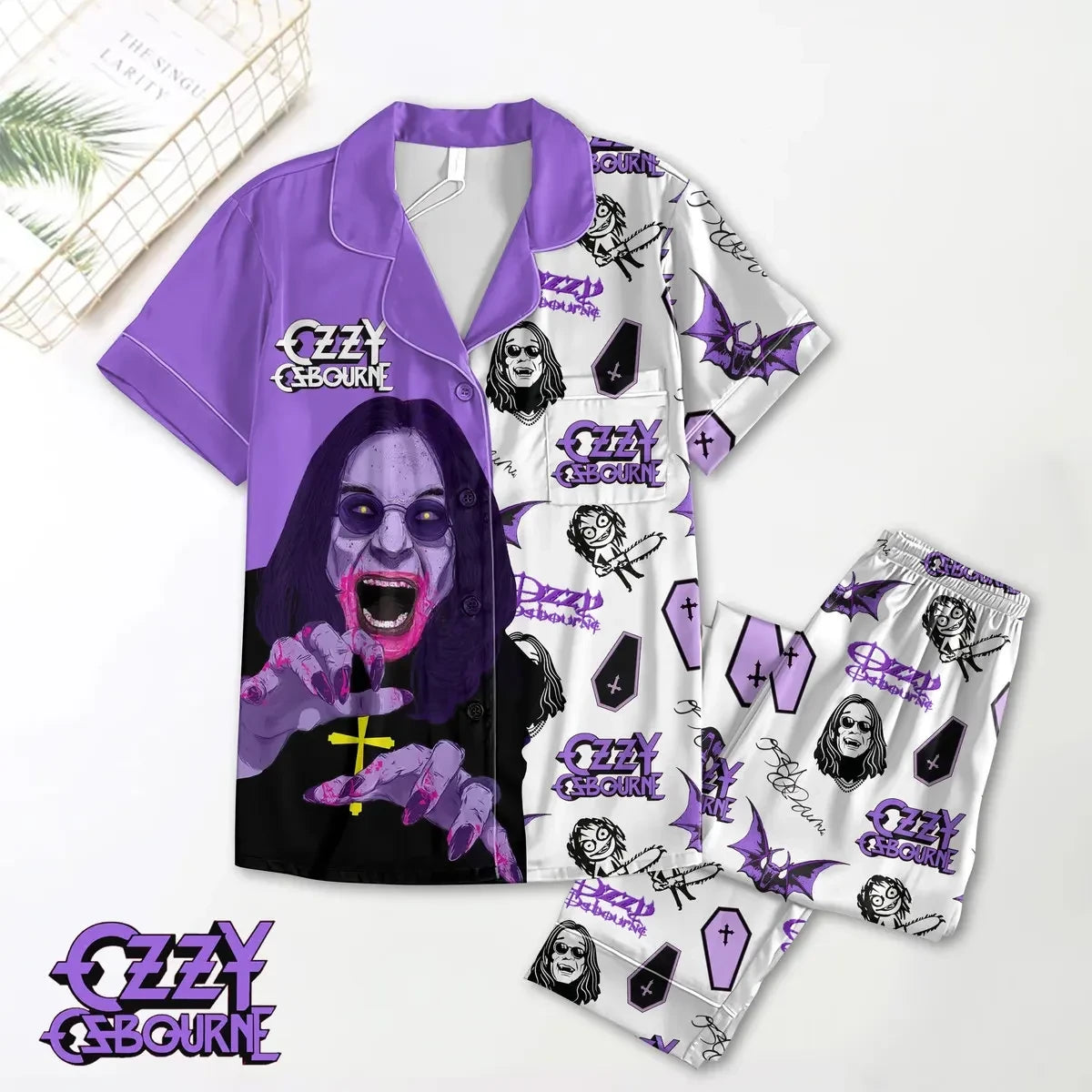 PREMIUM OZOB SS BUTTON PAJAMAS SET DCA