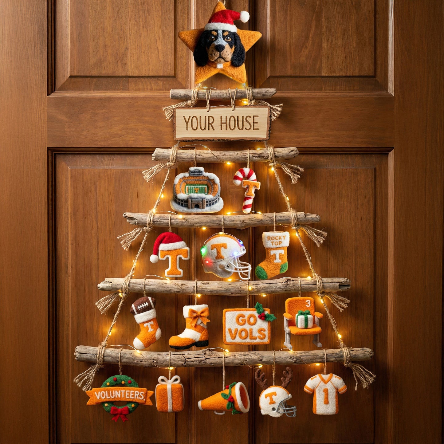 TVF Premium Rustic Wall Christmas Tree HTTT