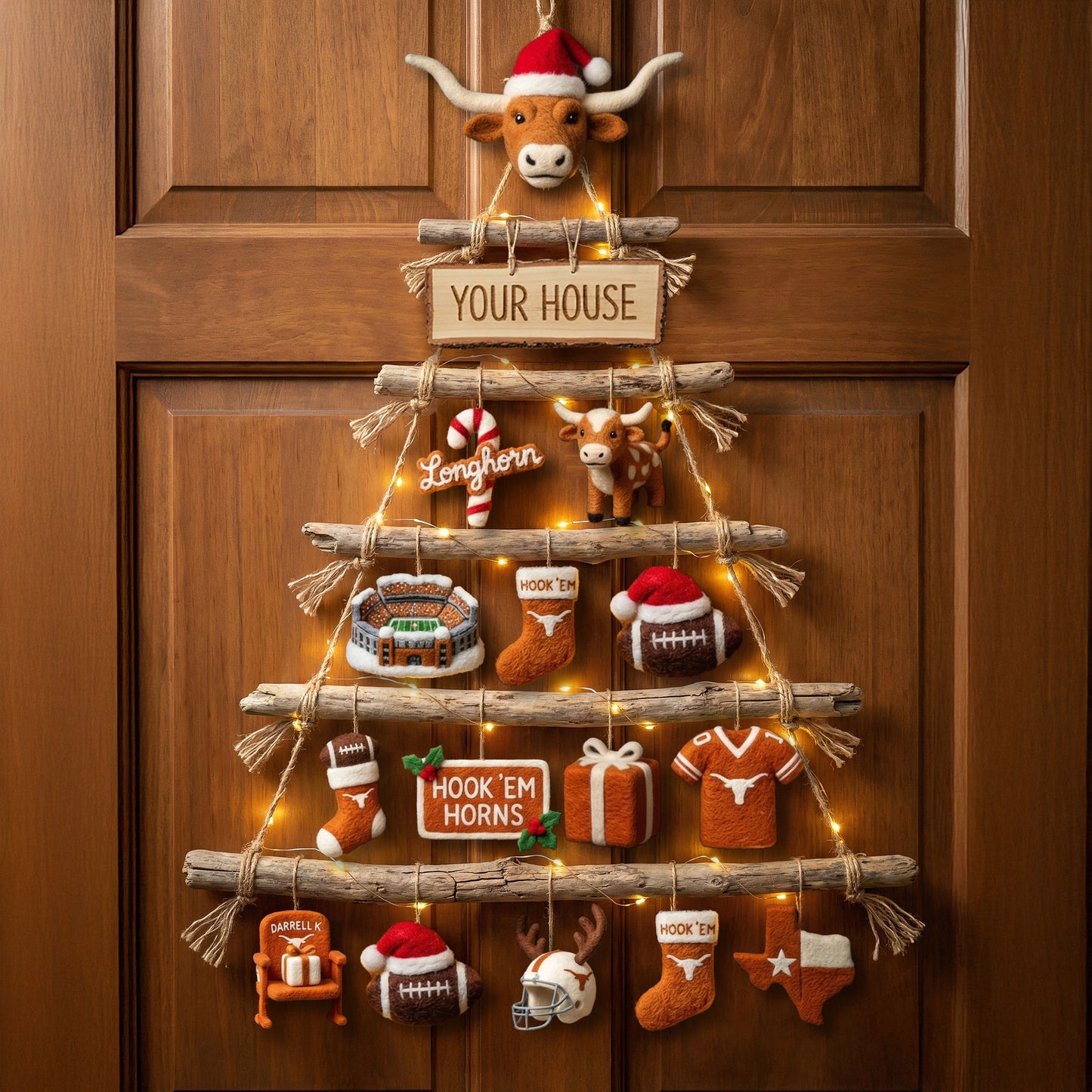 TLS Premium Rustic Wall Christmas Tree HTTT