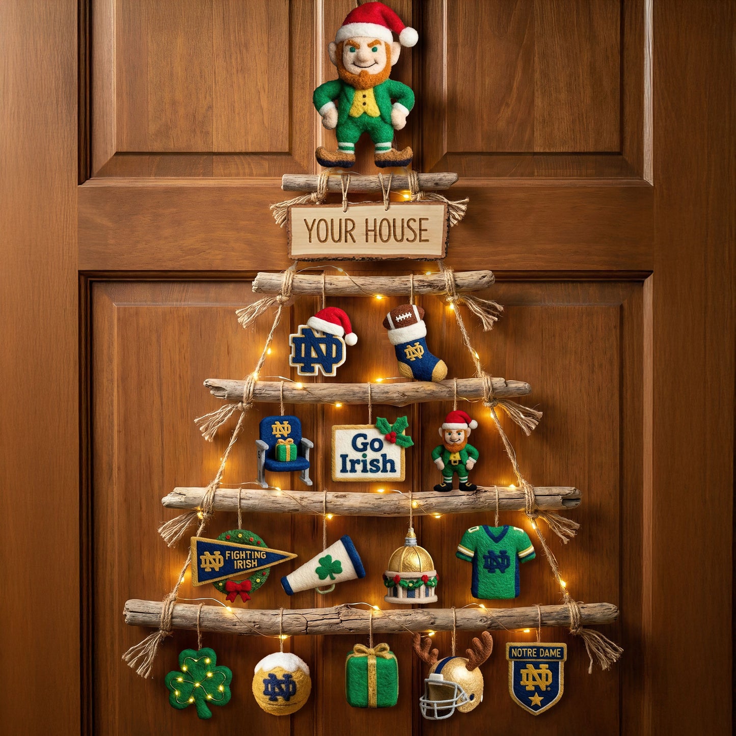 NDFI Premium Rustic Wall Christmas Tree HTTT