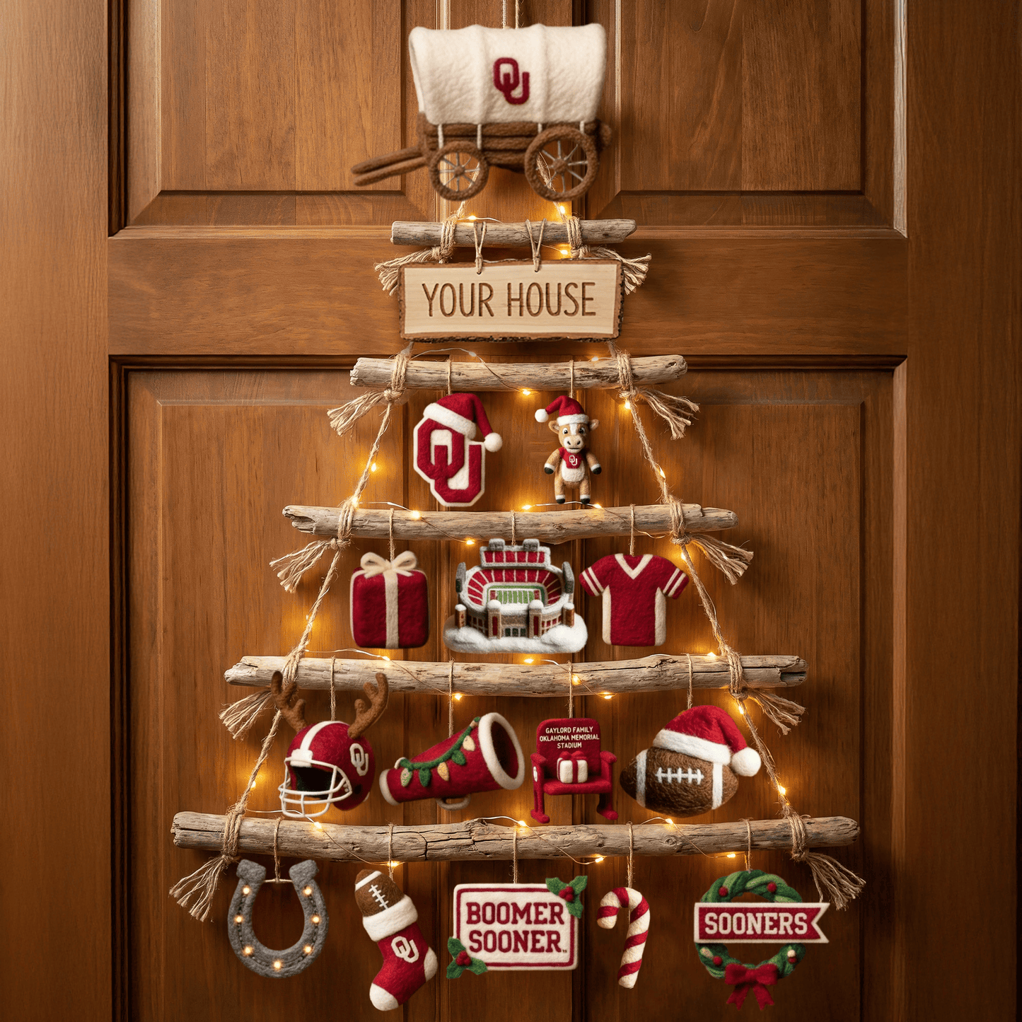 OSN Premium Rustic Wall Christmas Tree HTTT