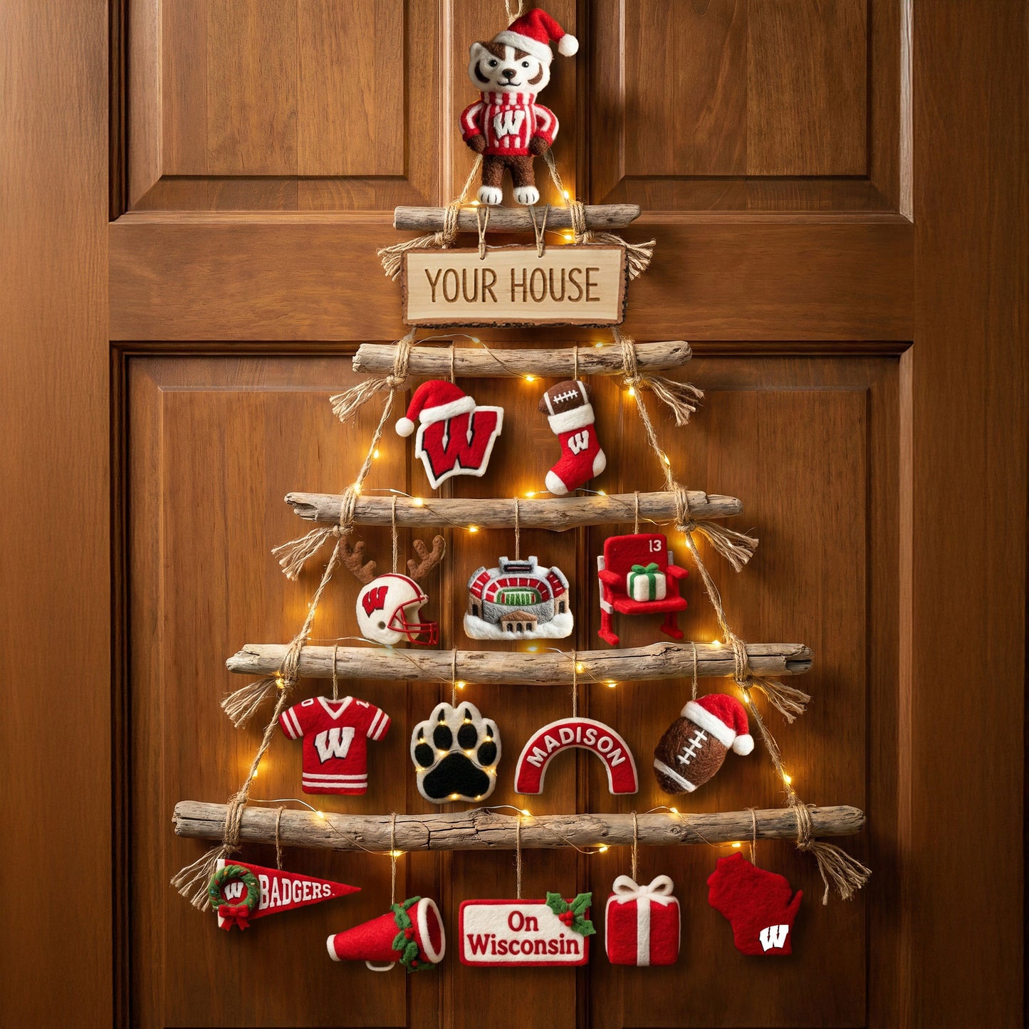 WBG Premium Rustic Wall Christmas Tree HTTT