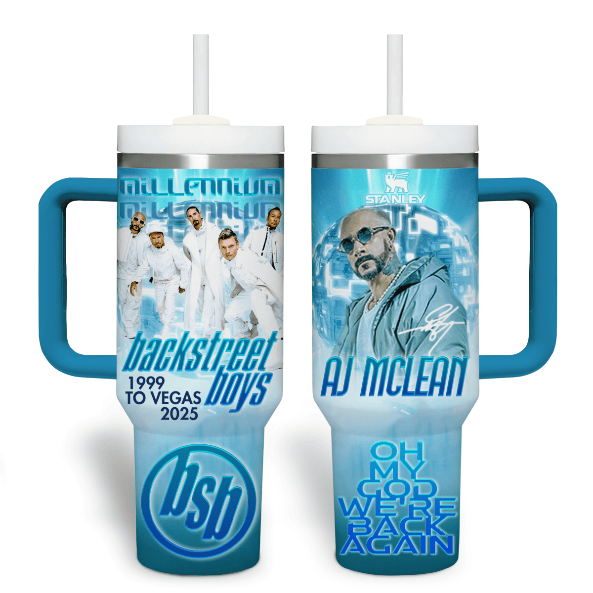 BSBS 40oz Tumbler With Handle TNSM - dcprintify