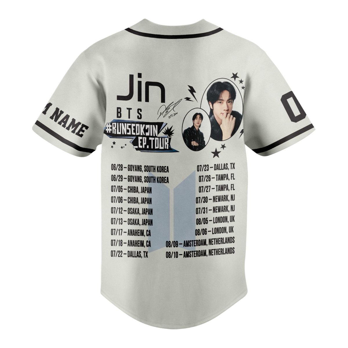 BTS CUSTOM JERSEY SHIRT TMN - dcprintify