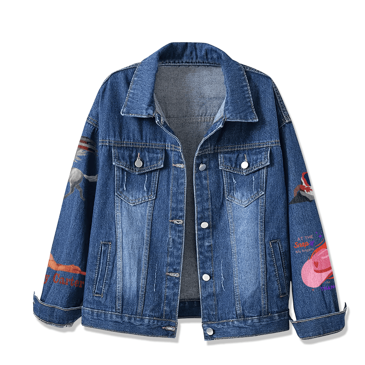 BYC Denim Jacket PHN - dcprintify