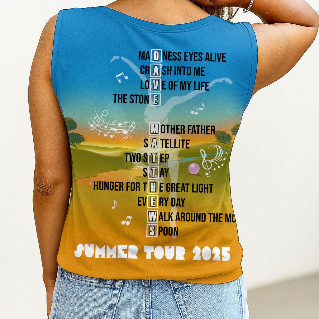 DMB Women's V - neck Tank Top TNSM - dcprintify