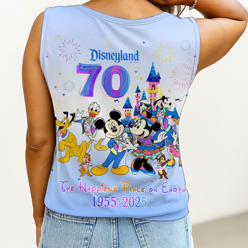 DSN Women's V - neck Tank Top TNSM - dcprintify