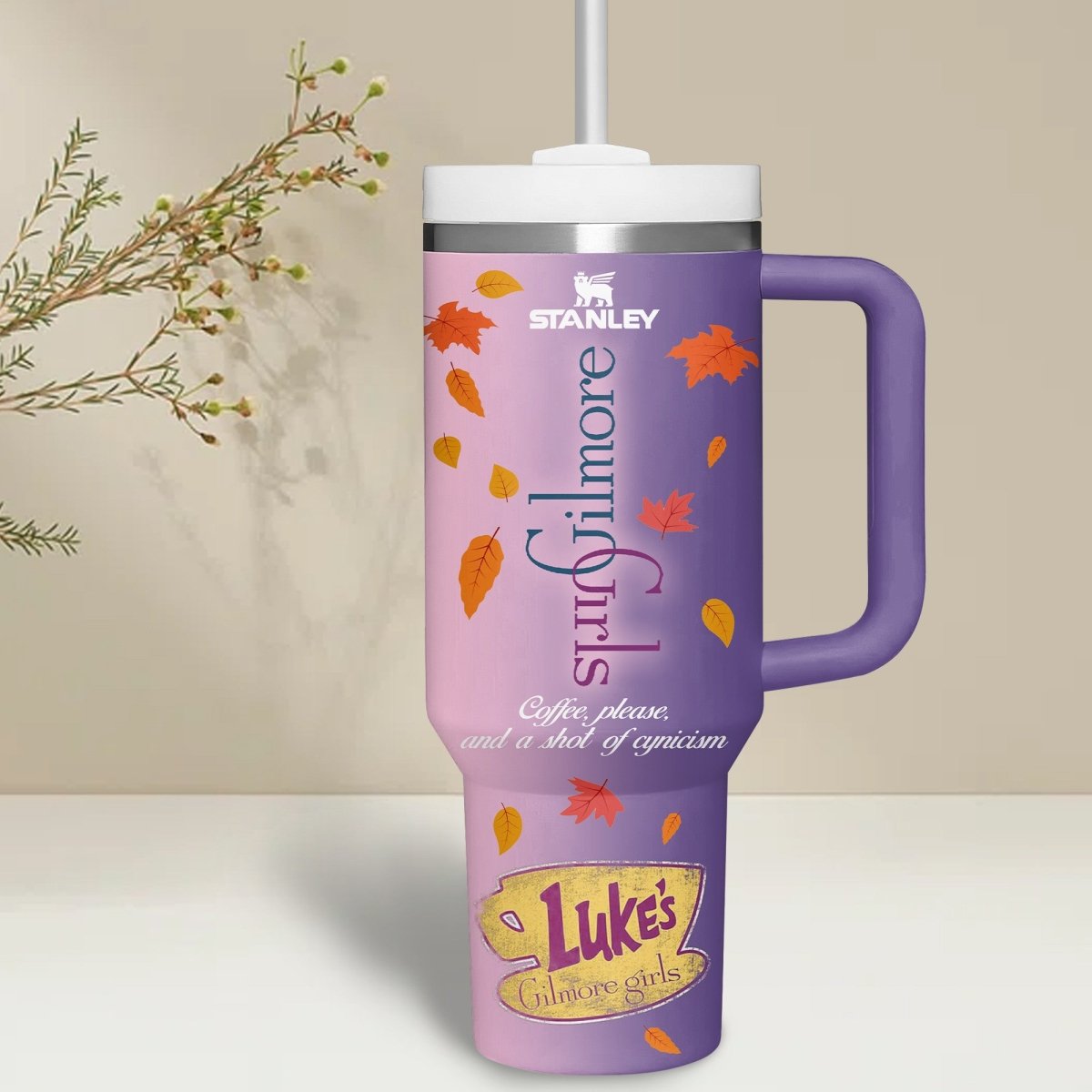 GMG 40oz Tumbler With Handle PTLE - dcprintify