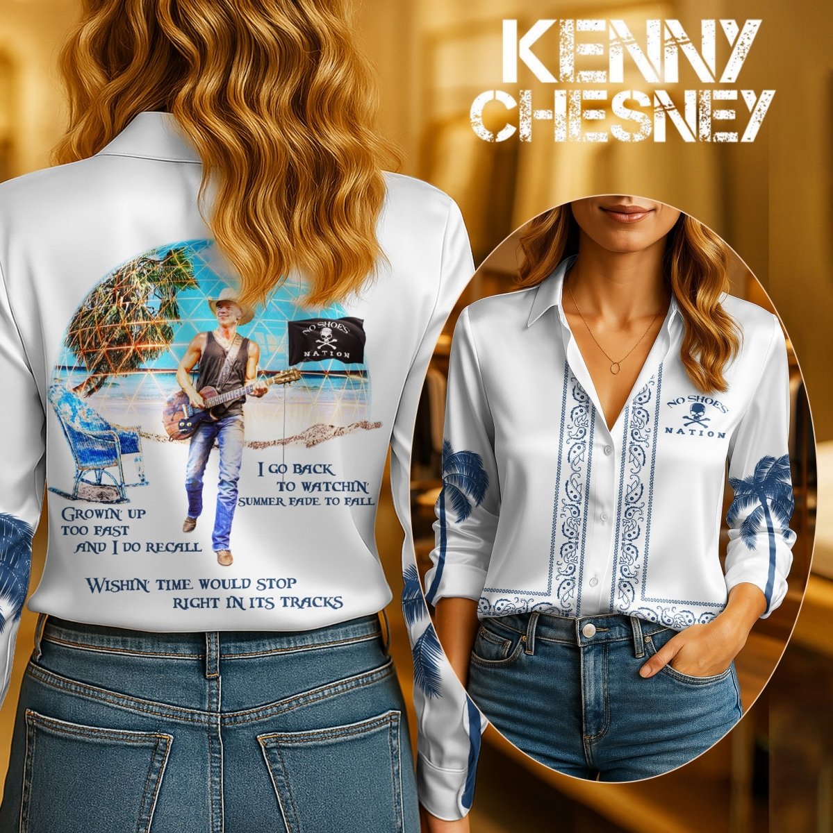 KNCN Women's Silk Shirt TMN - dcprintify