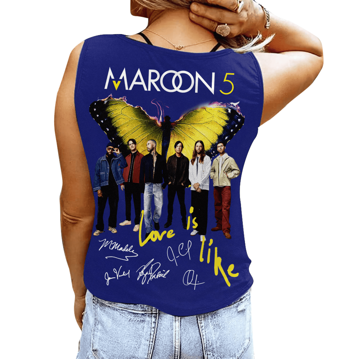 MR5 Women's V - neck Tank Top TNSM - dcprintify