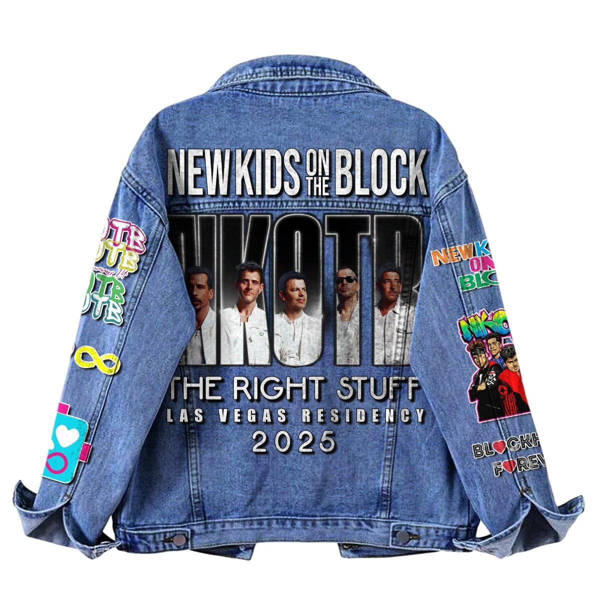 NKOTB Denim Jacket TMN - dcprintify