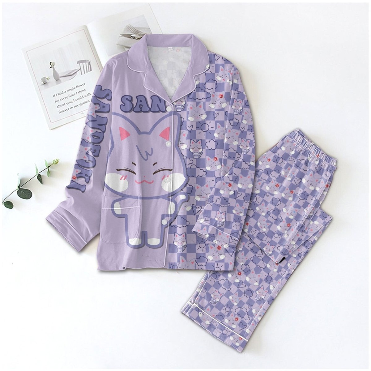 PREMIUM ATEEZ BUTTON PAJAMAS SET TNSM - dcprintify