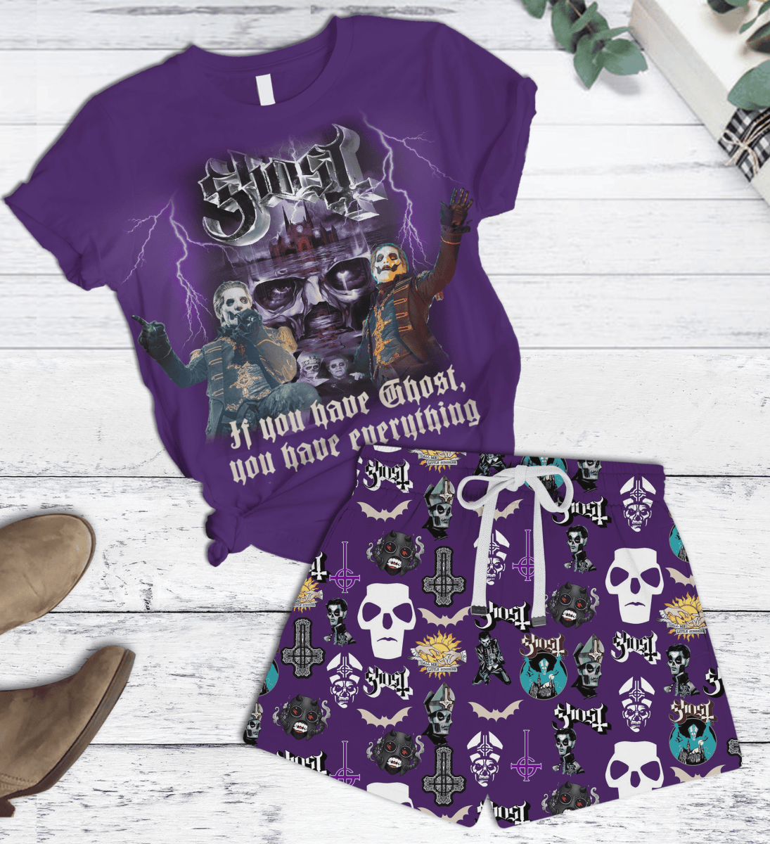 PREMIUM GHB T - SHIRT AND SHORTS SET PMN - dcprintify