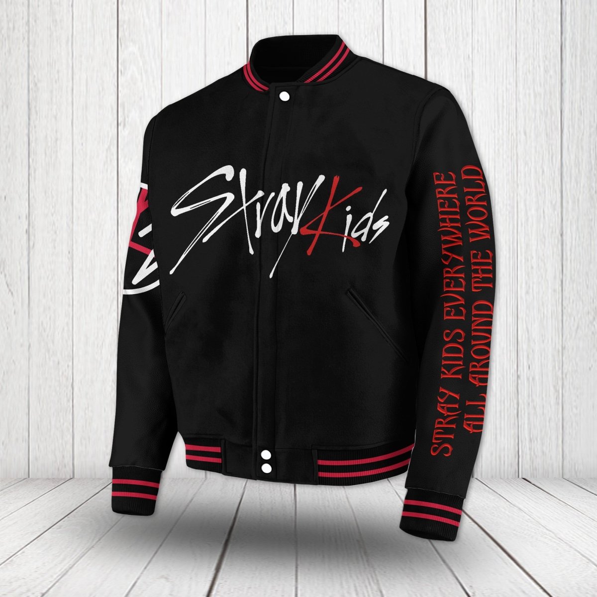PREMIUM STRAY KIDS BASEBALL JACKET BHG - dcprintify