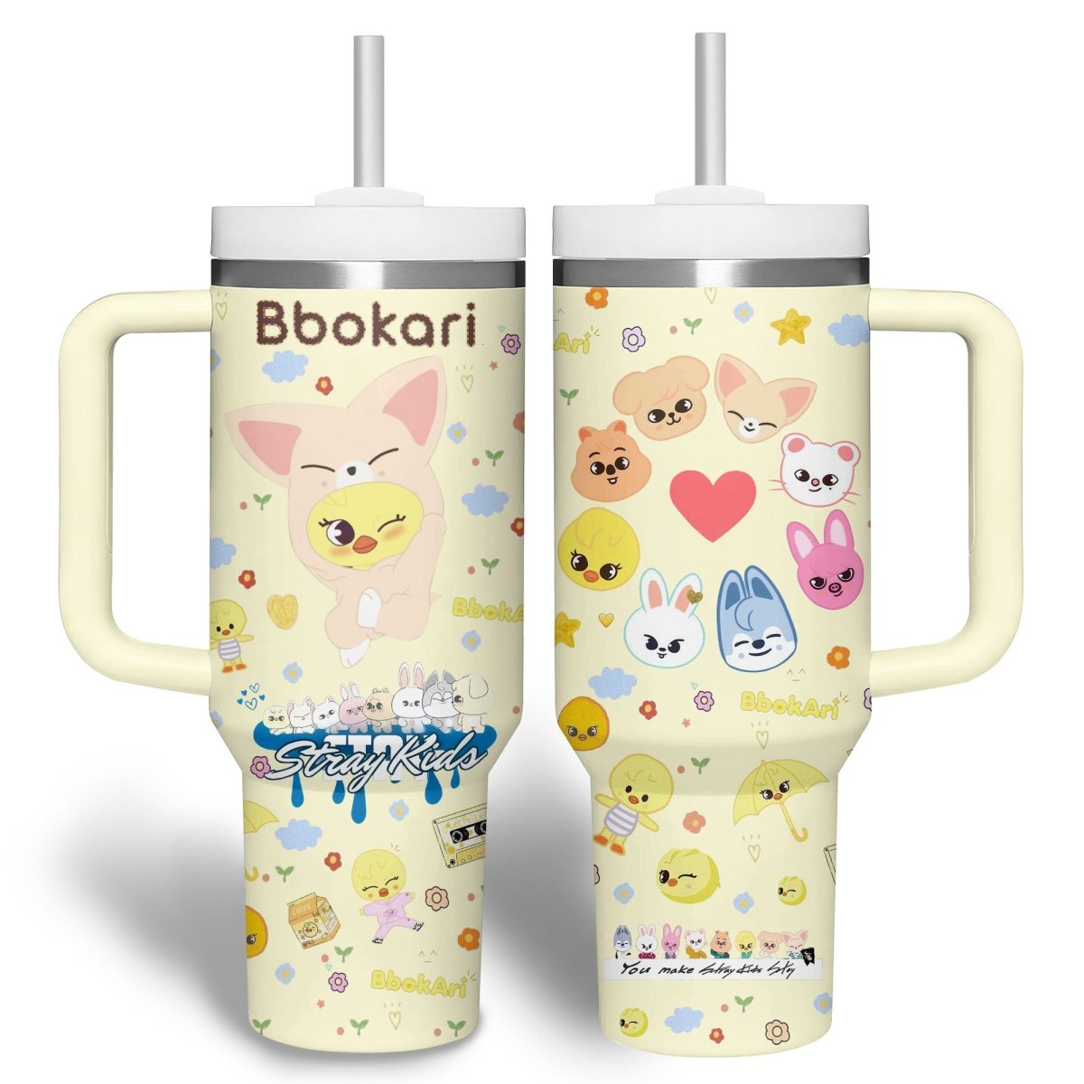 STRAY KIDS 40oz Tumbler With Handle TTHG - dcprintify