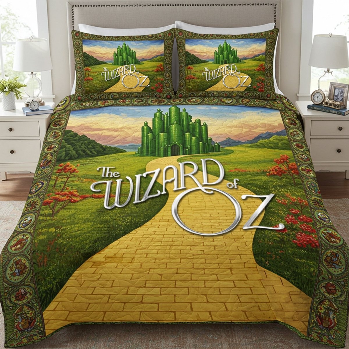 TWOZ 4 PIECES COVER BEDDING SET TTT(1 FITTED SHEET + 1 FLAT SHEET + 2 PILLOWCASES) - dcprintify