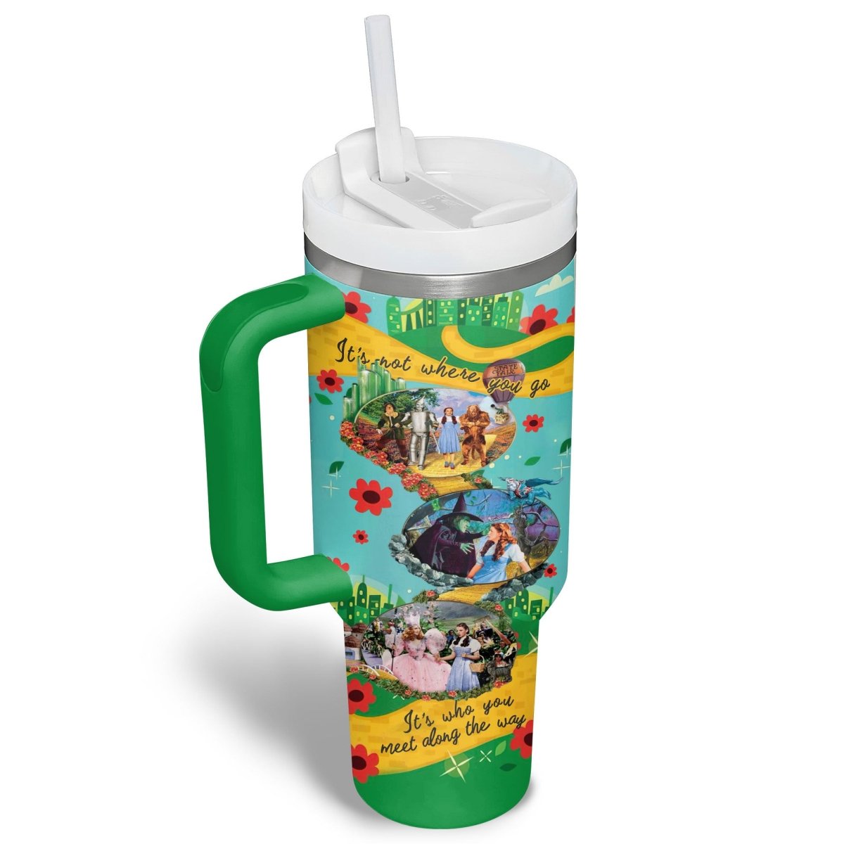 TWOZ 40oz Tumbler With Handle PTLE - dcprintify