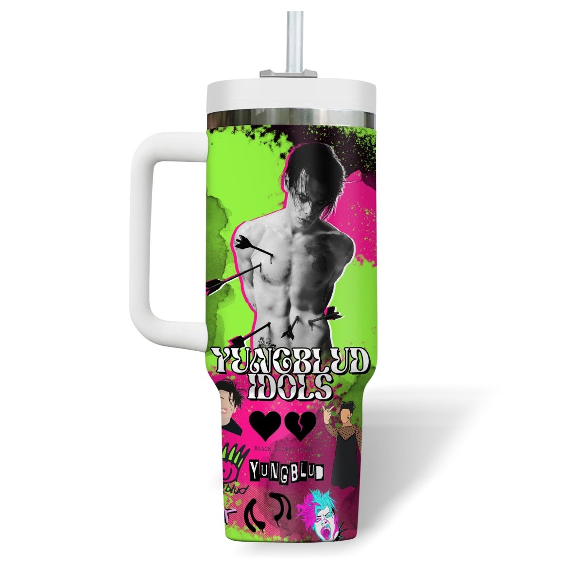 YBD 40oz Tumbler With Handle TTT - dcprintify