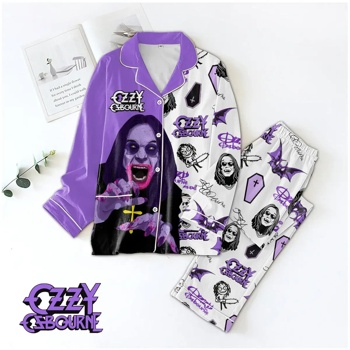 PREMIUM OZOB SS BUTTON PAJAMAS SET DCA