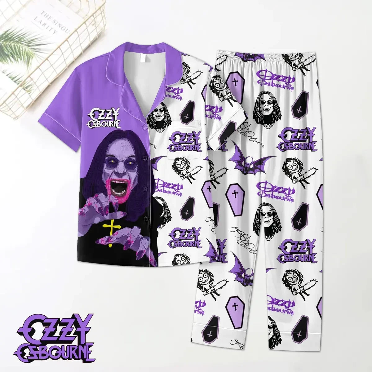 PREMIUM OZOB SS BUTTON PAJAMAS SET DCA