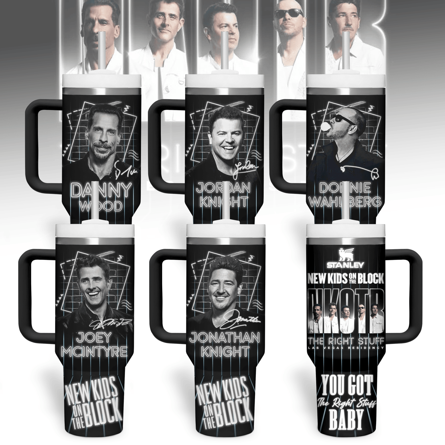 NKOTB 40oz Tumbler With Handle TNSM