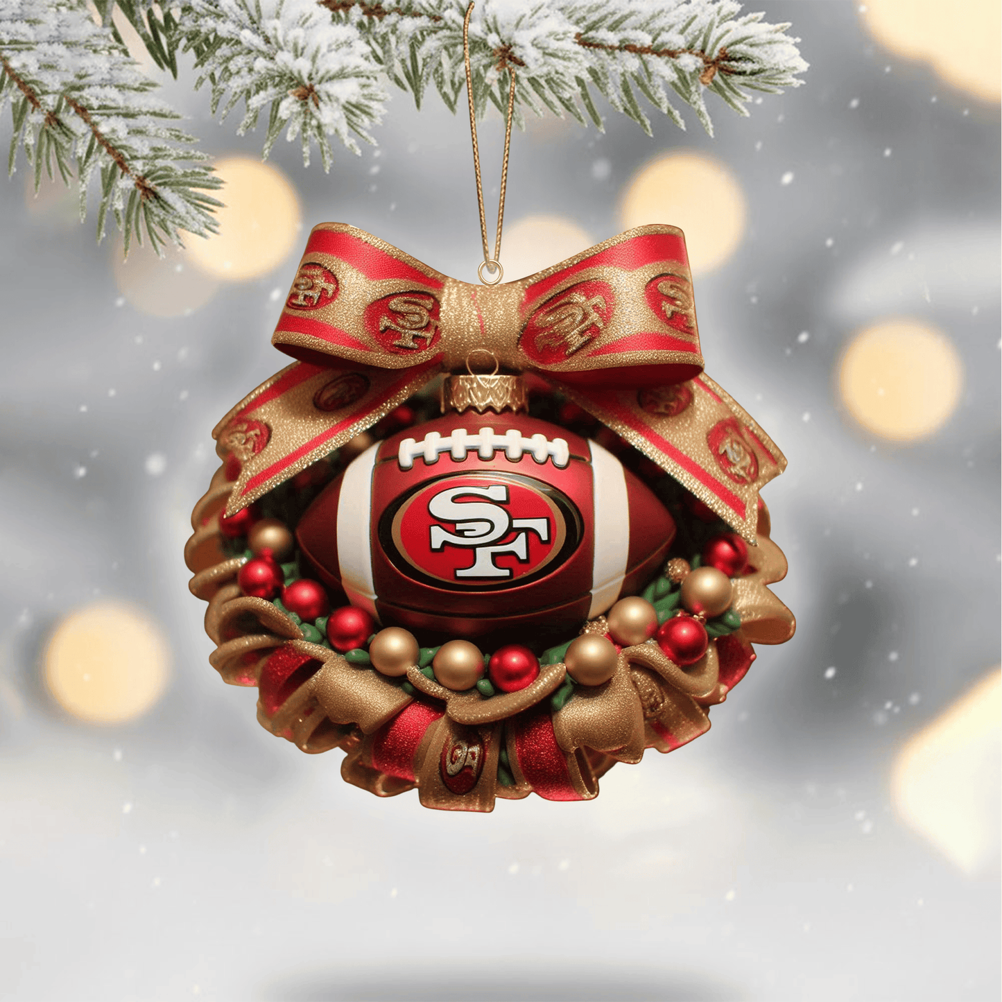 COMBO SF49 CHRISTMAS TREE TOPPER WITH ORNAMENT DAT