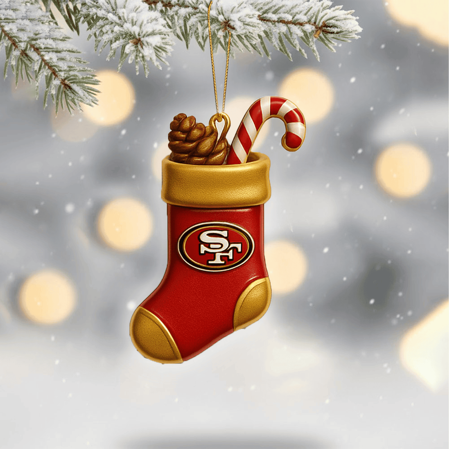 COMBO SF49 CHRISTMAS TREE TOPPER WITH ORNAMENT DAT