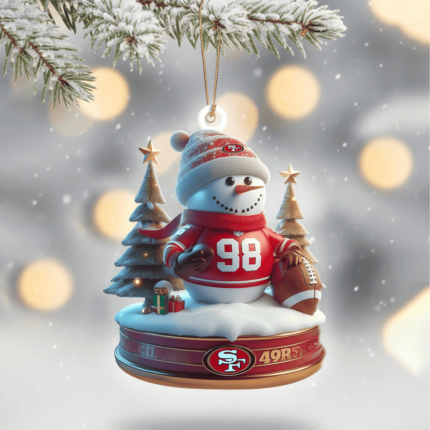 COMBO SF49 CHRISTMAS TREE TOPPER WITH ORNAMENT DAT