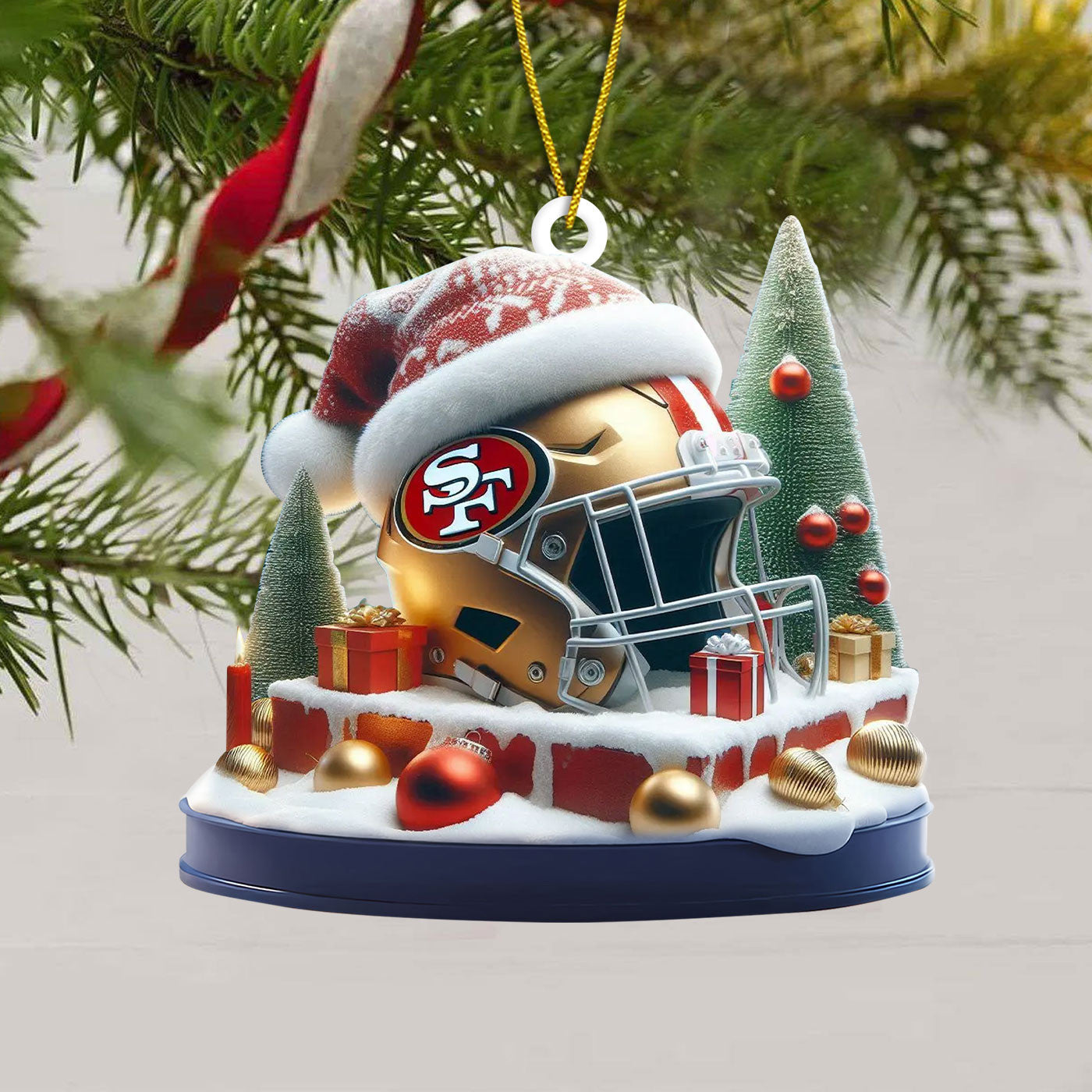 COMBO SF49 CHRISTMAS TREE TOPPER WITH ORNAMENT DAT