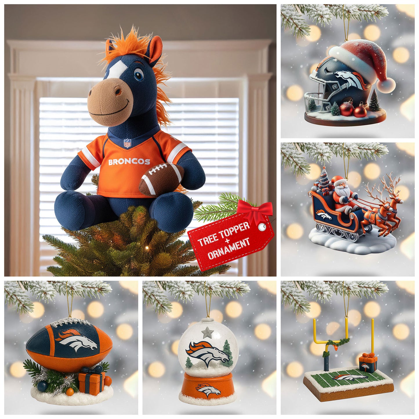 COMBO DVBC CHRISTMAS TREE TOPPER WITH ORNAMENT DAT