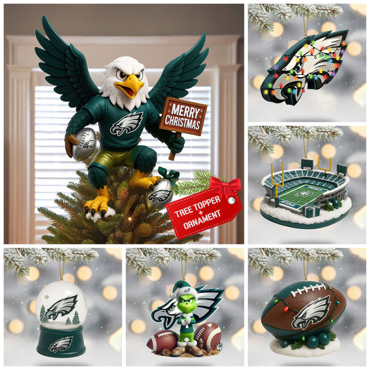 COMBO PLDE CHRISTMAS TREE TOPPER WITH ORNAMENT DAT