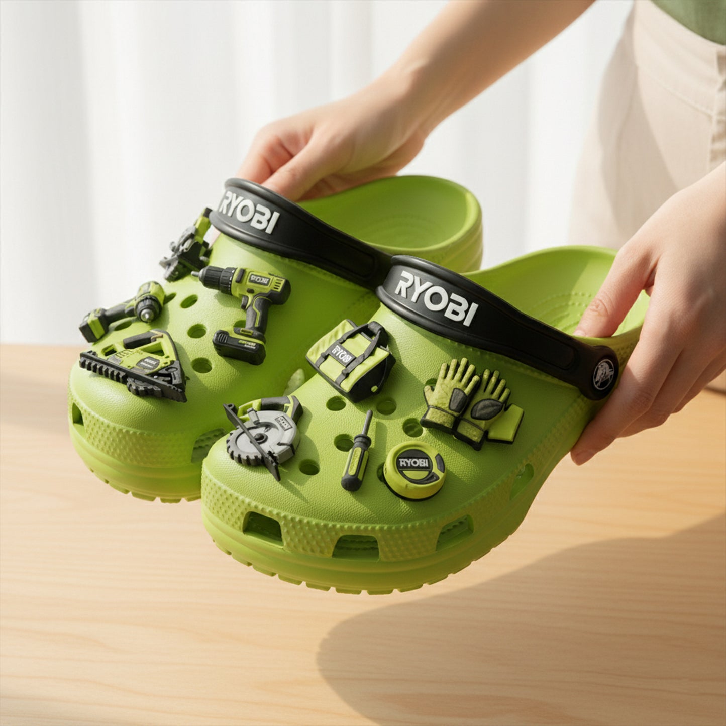 PREMIUM RYOB CLOGS WITH CHARMS LNTH
