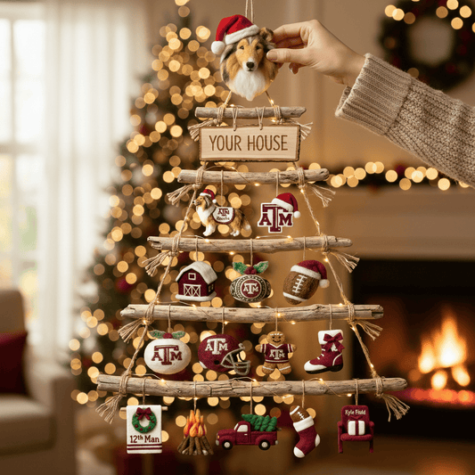 TAMA Premium Rustic Wall Christmas Tree HTTT
