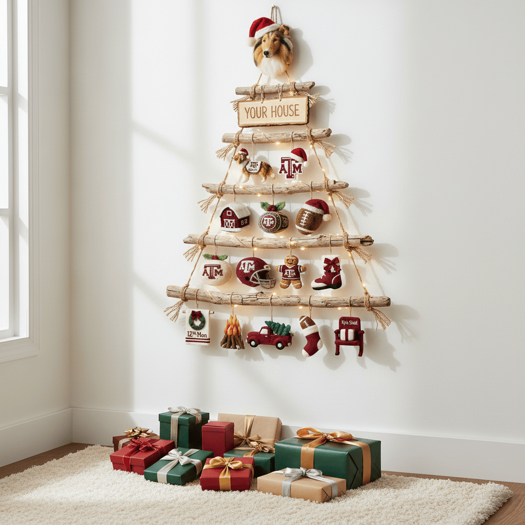 TAMA Premium Rustic Wall Christmas Tree HTTT