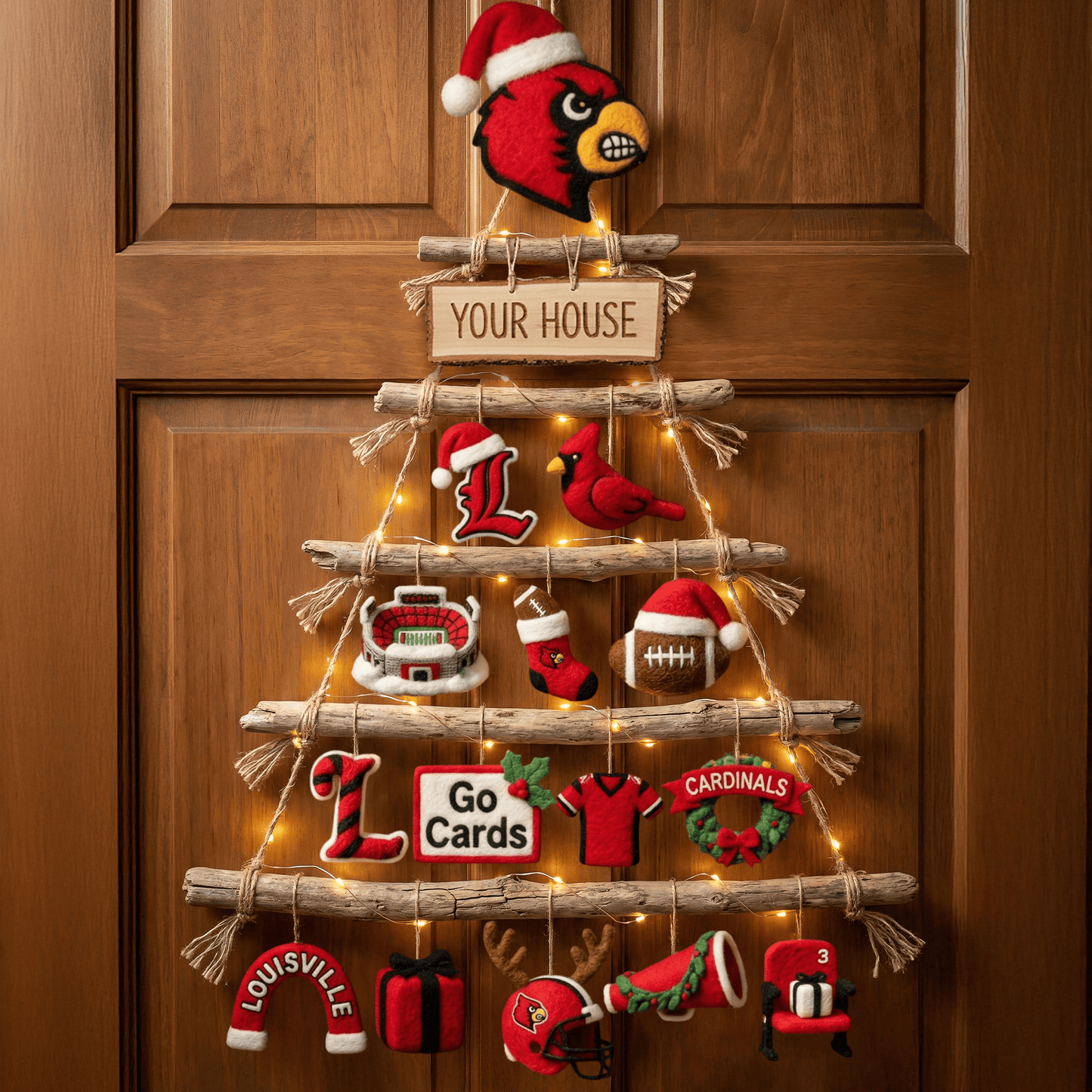 LVC Premium Rustic Wall Christmas Tree HTTT