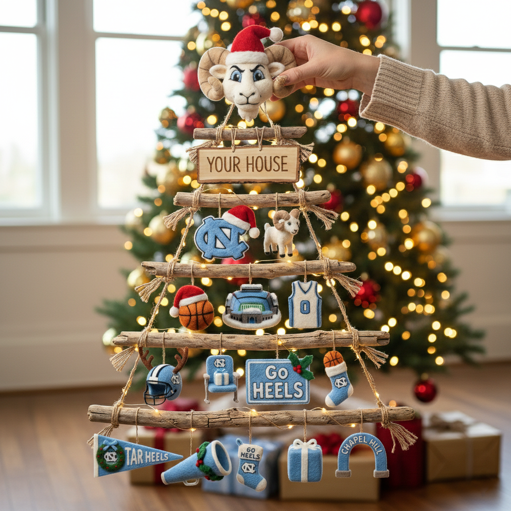 UNC Premium Rustic Wall Christmas Tree HTTT