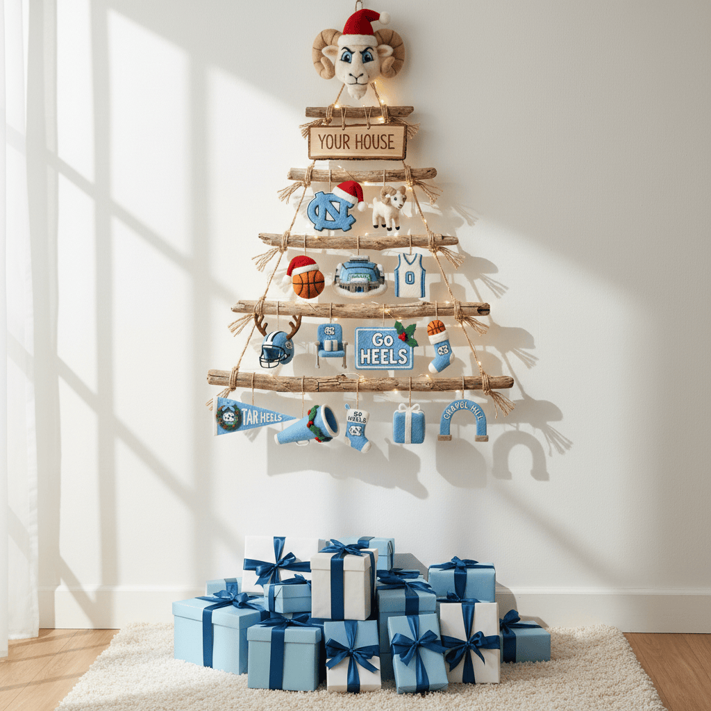 UNC Premium Rustic Wall Christmas Tree HTTT