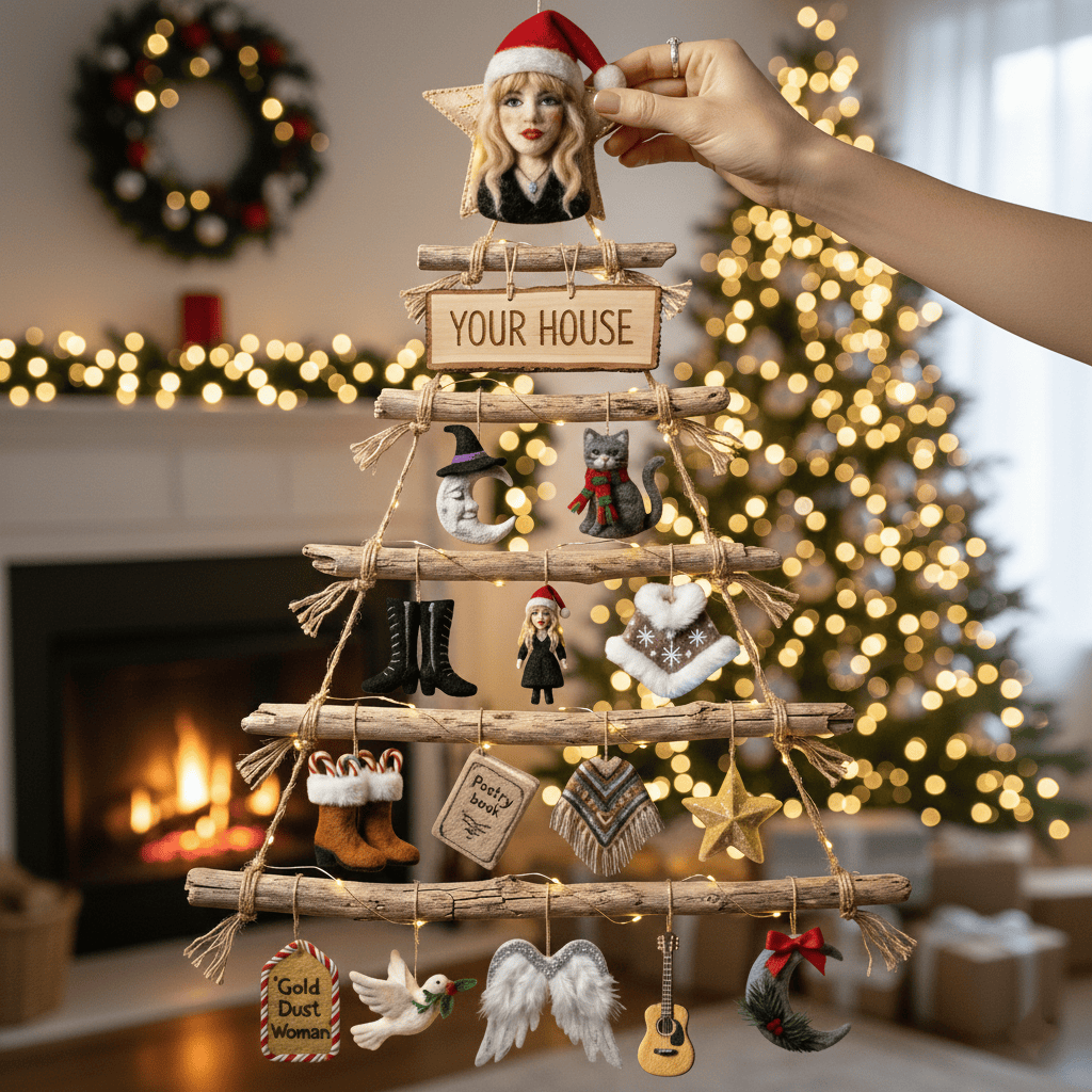STNK Premium Rustic Wall Christmas Tree HTTT