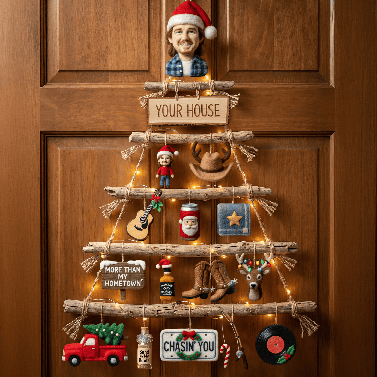 MGWL Premium Rustic Wall Christmas Tree HTTT