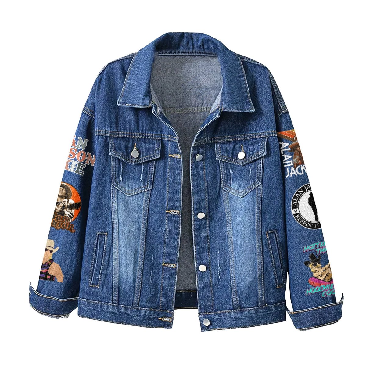 ALJ Denim Jacket TNSM - dcprintify