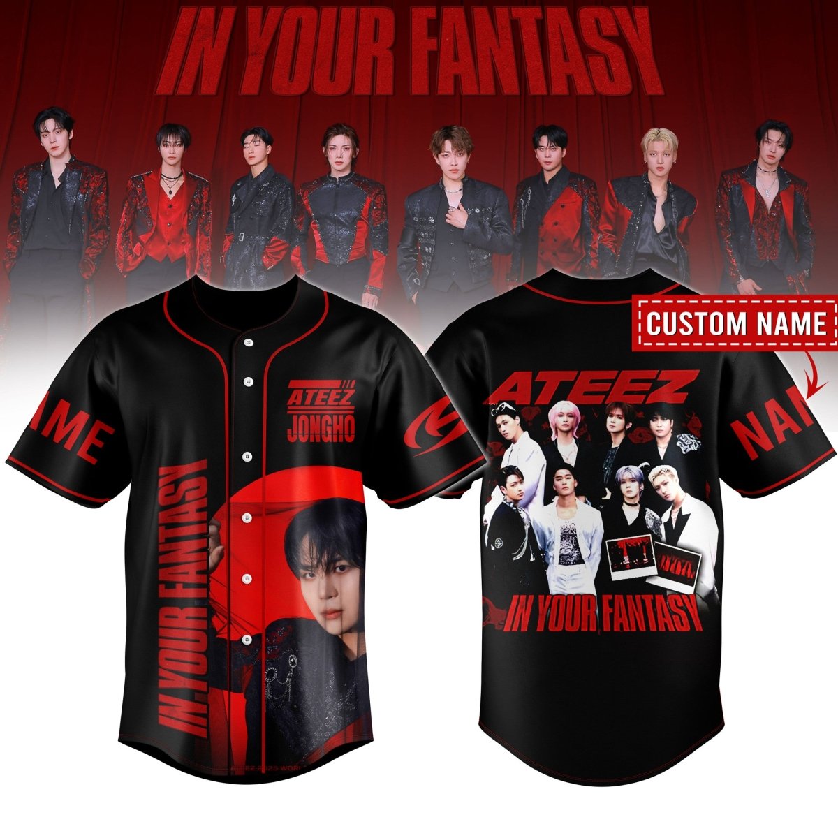 ATEEZ JERSEY SHIRT TNSM - dcprintify