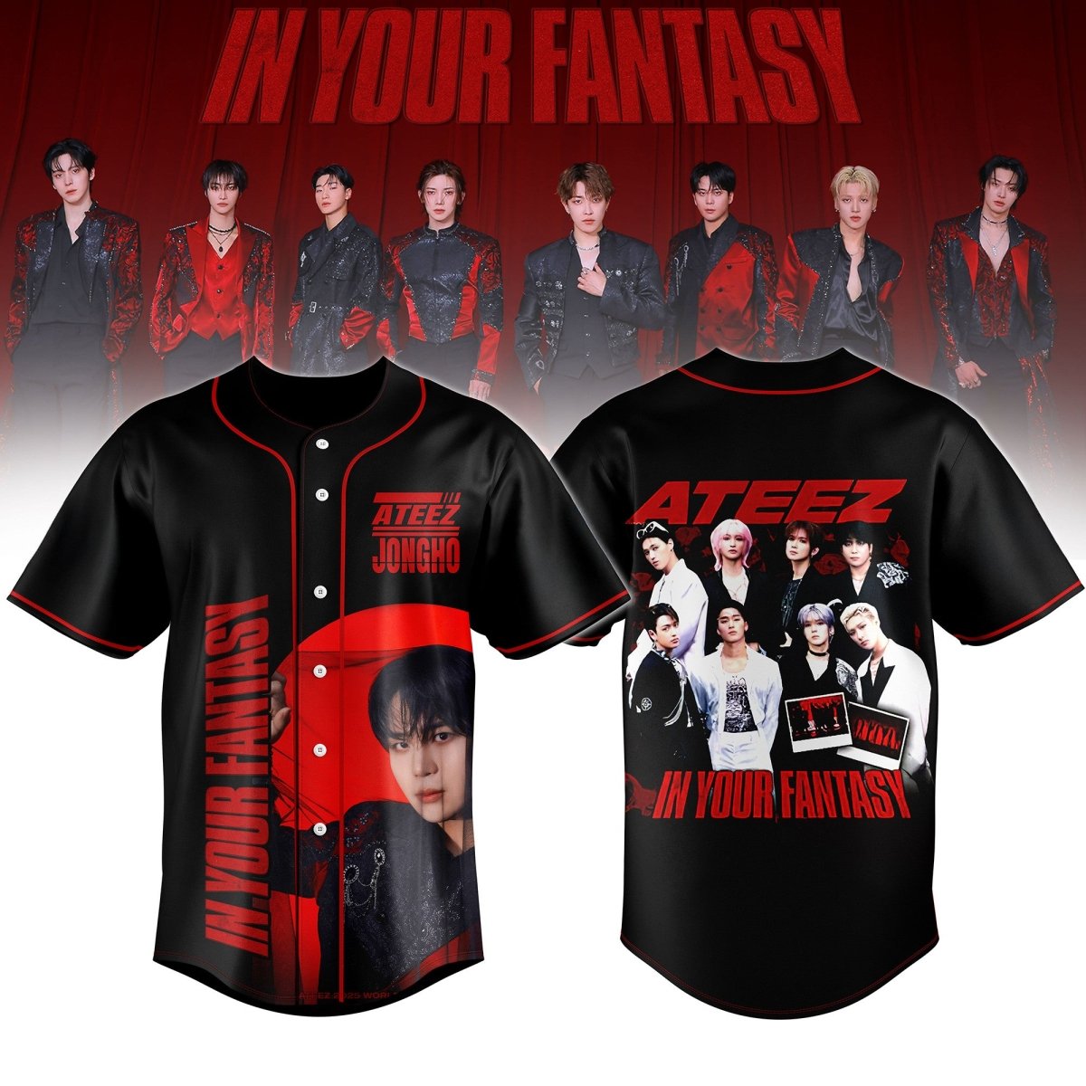 ATEEZ JERSEY SHIRT TNSM - dcprintify