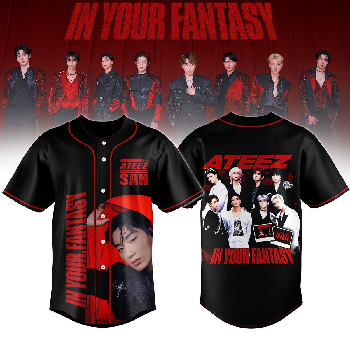 ATEEZ JERSEY SHIRT TNSM - dcprintify