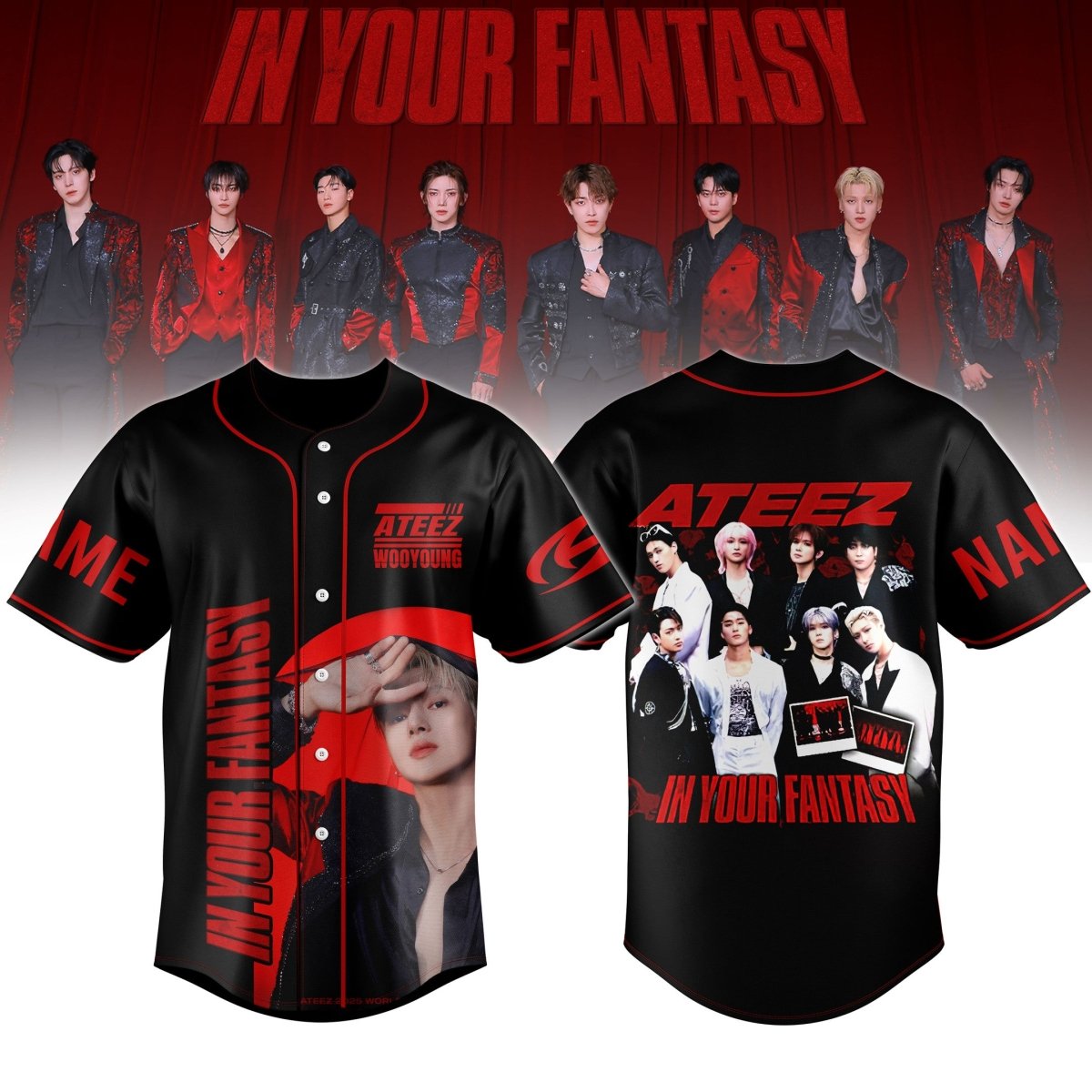 ATEEZ JERSEY SHIRT TNSM - dcprintify