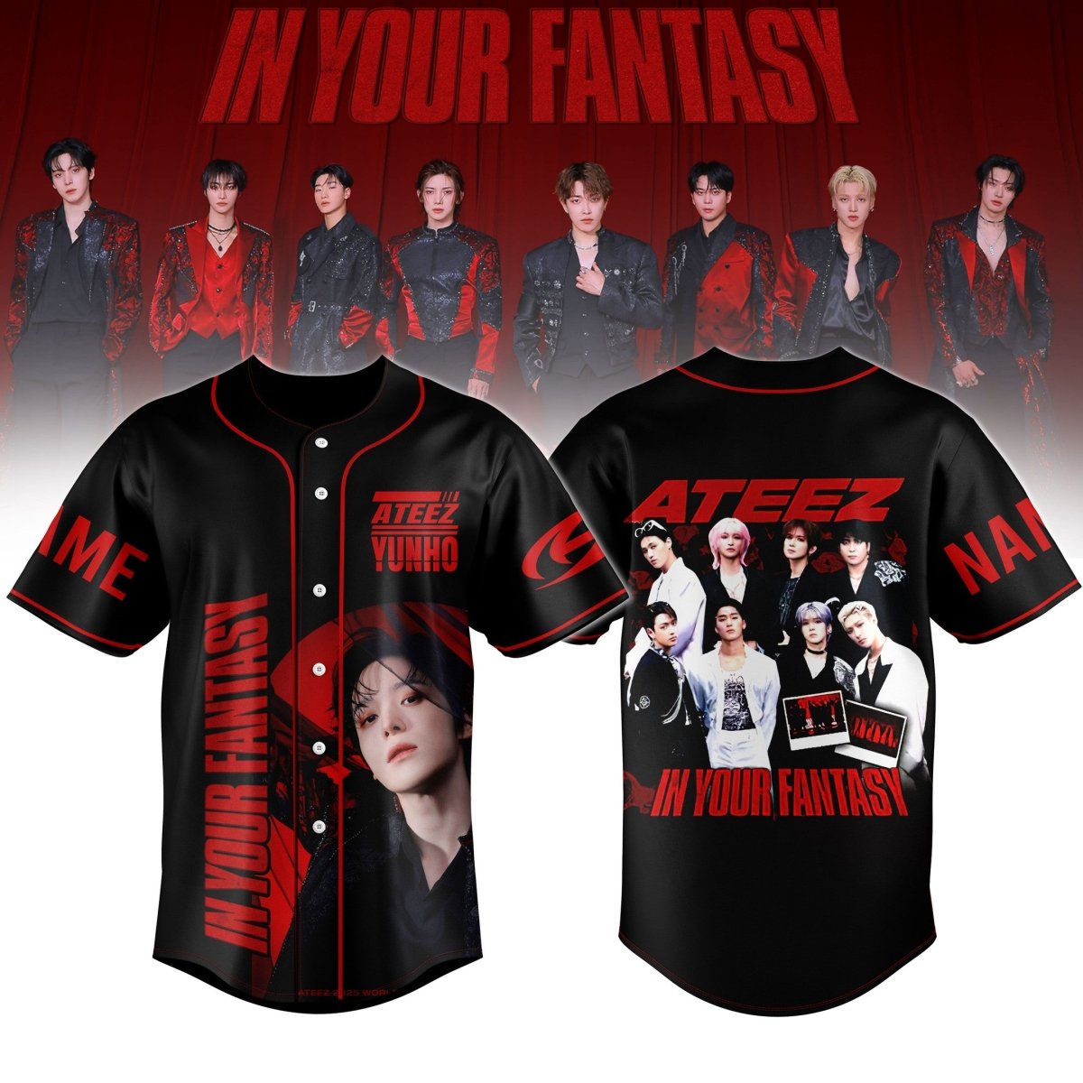 ATEEZ JERSEY SHIRT TNSM - dcprintify
