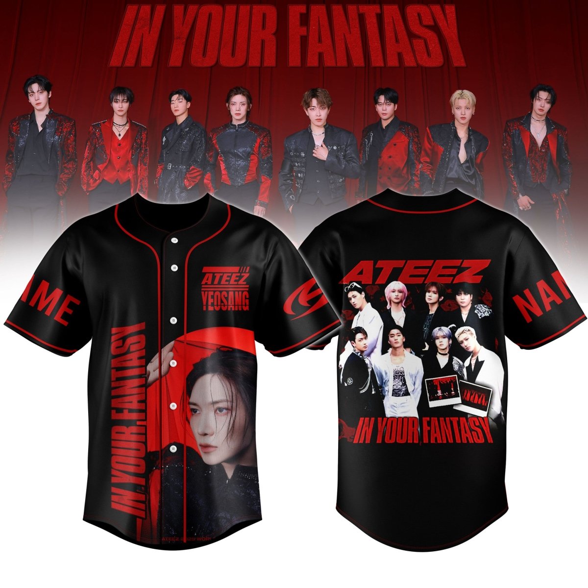 ATEEZ JERSEY SHIRT TNSM - dcprintify