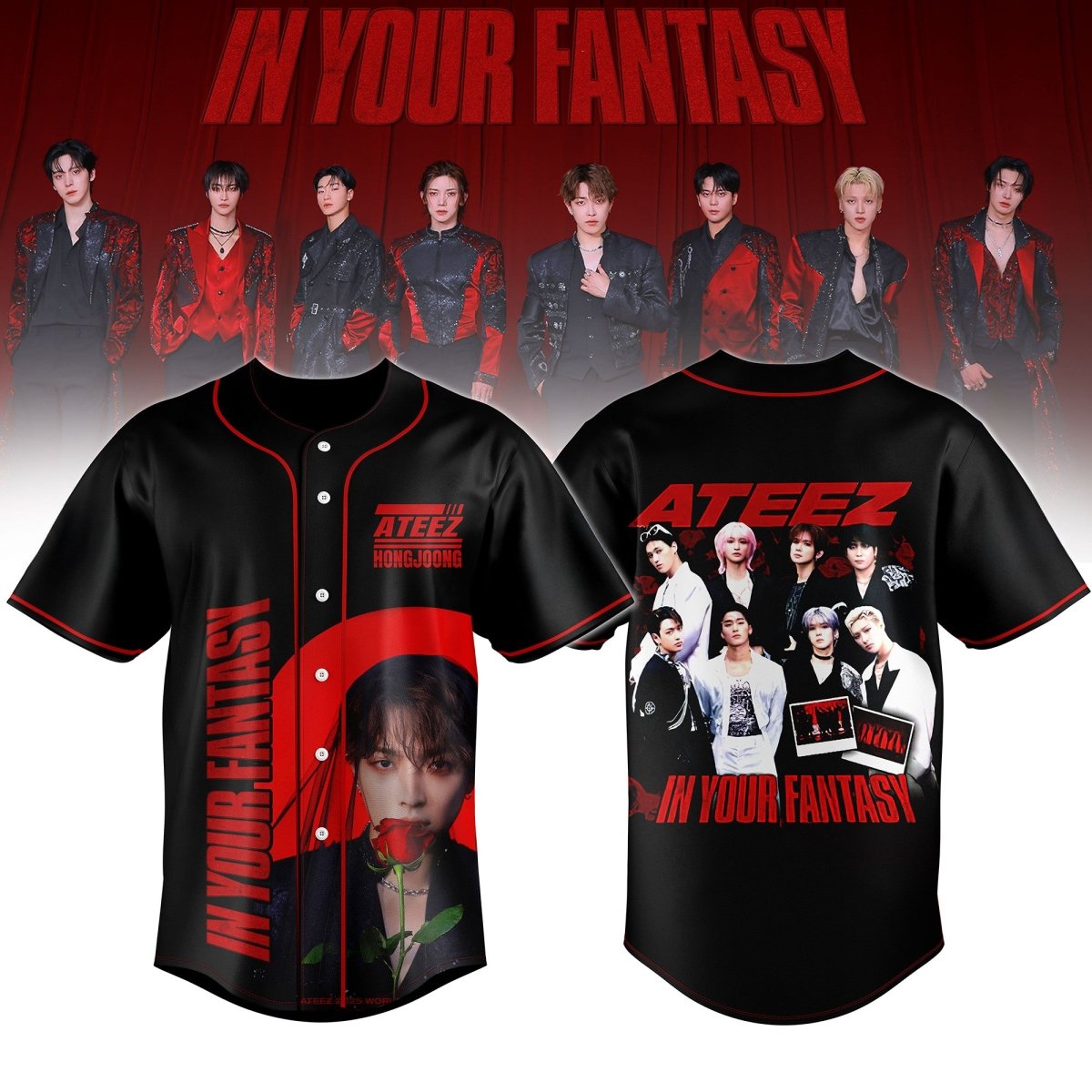 ATEEZ JERSEY SHIRT TNSM - dcprintify