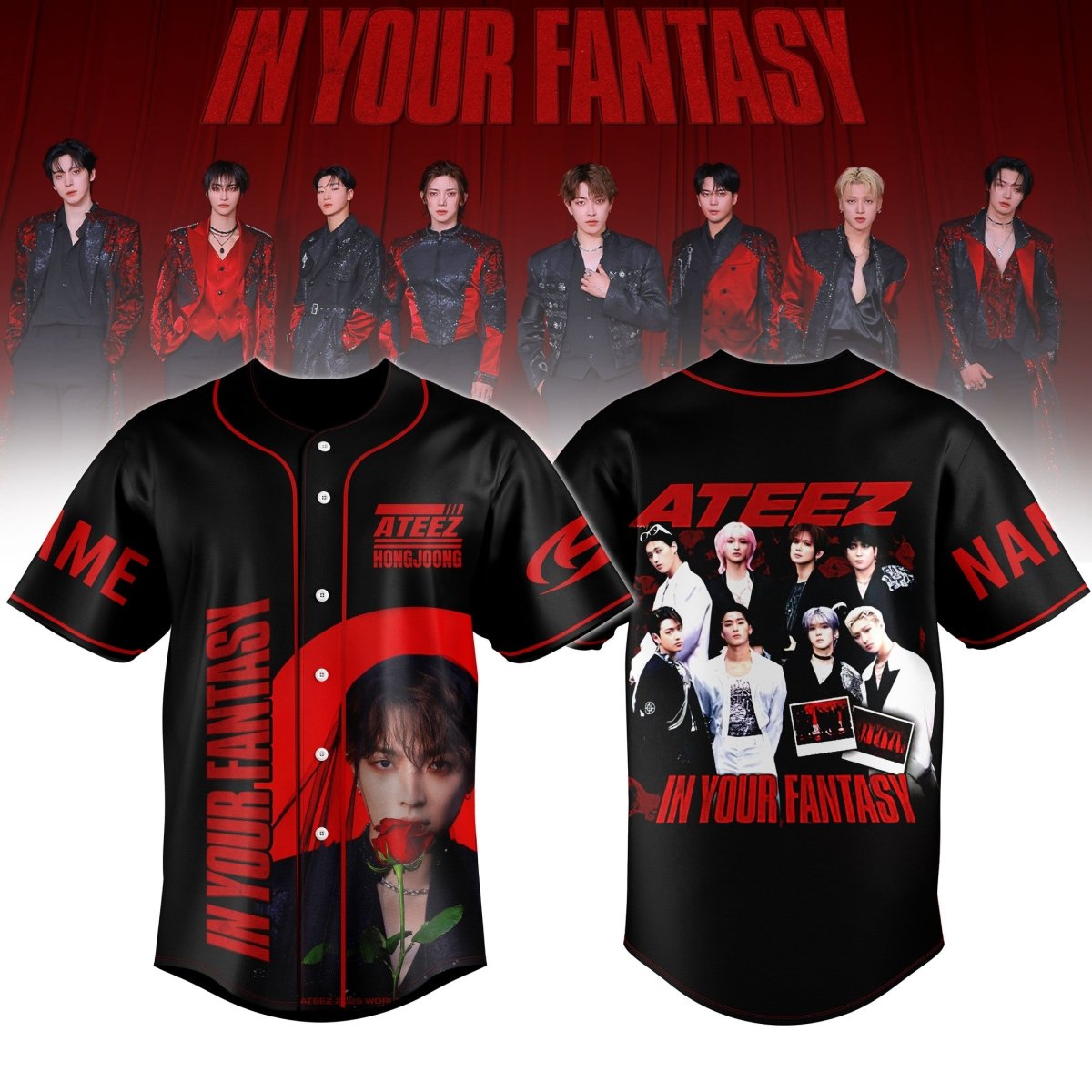 ATEEZ JERSEY SHIRT TNSM - dcprintify