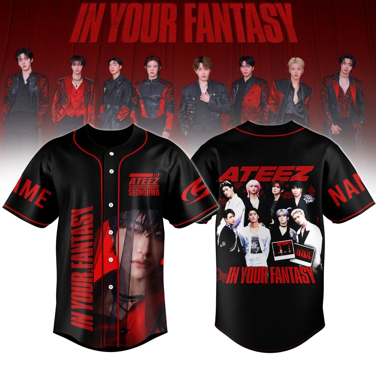 ATEEZ JERSEY SHIRT TNSM - dcprintify