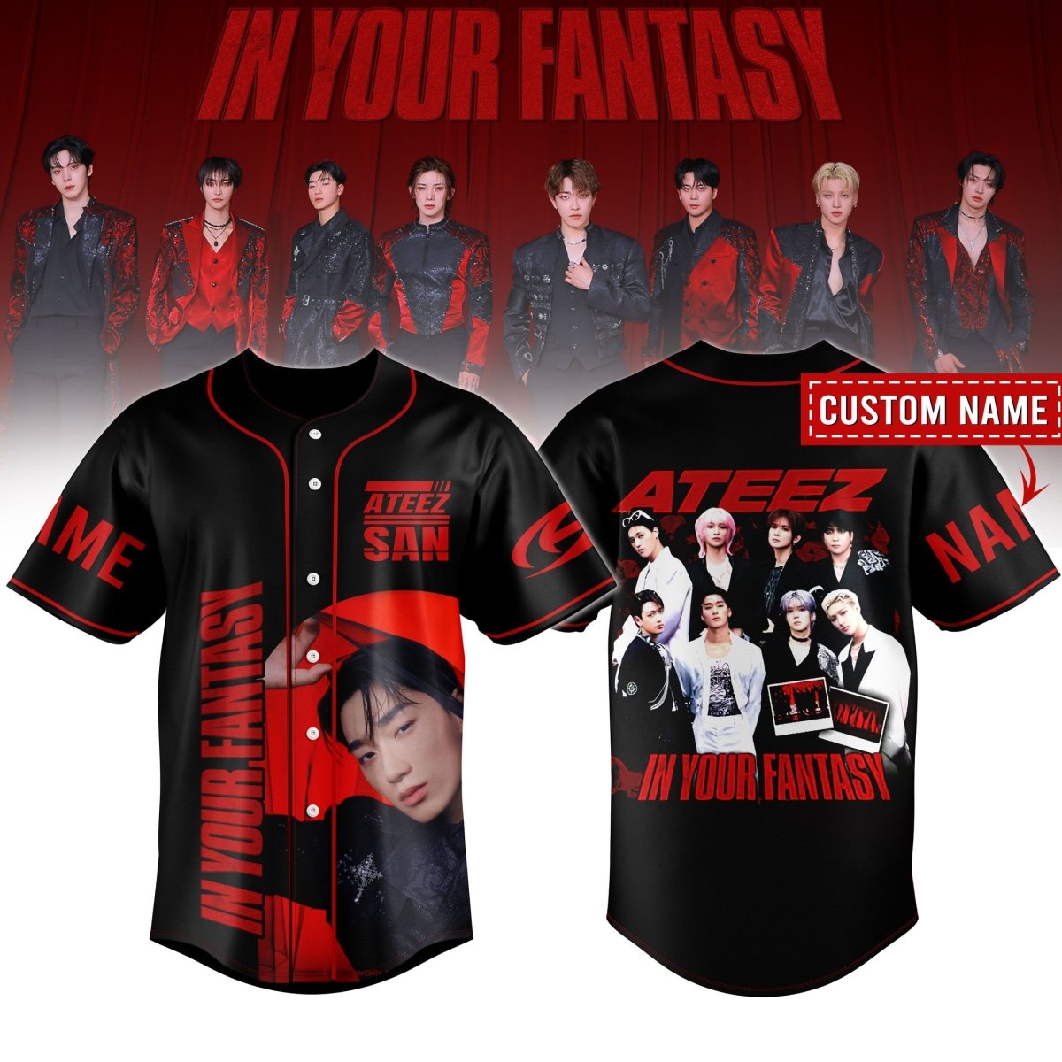 ATEEZ JERSEY SHIRT TNSM - dcprintify